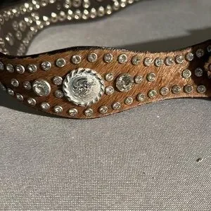 Nocona genuine calfskin and crystal belt! Nocona | Accessories | Nocona Genuine Calfskin And Crystal  main image 4